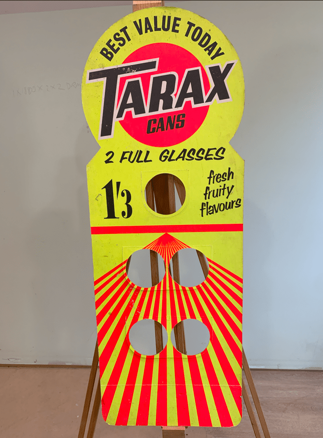 Tarax Cans Antique Sign