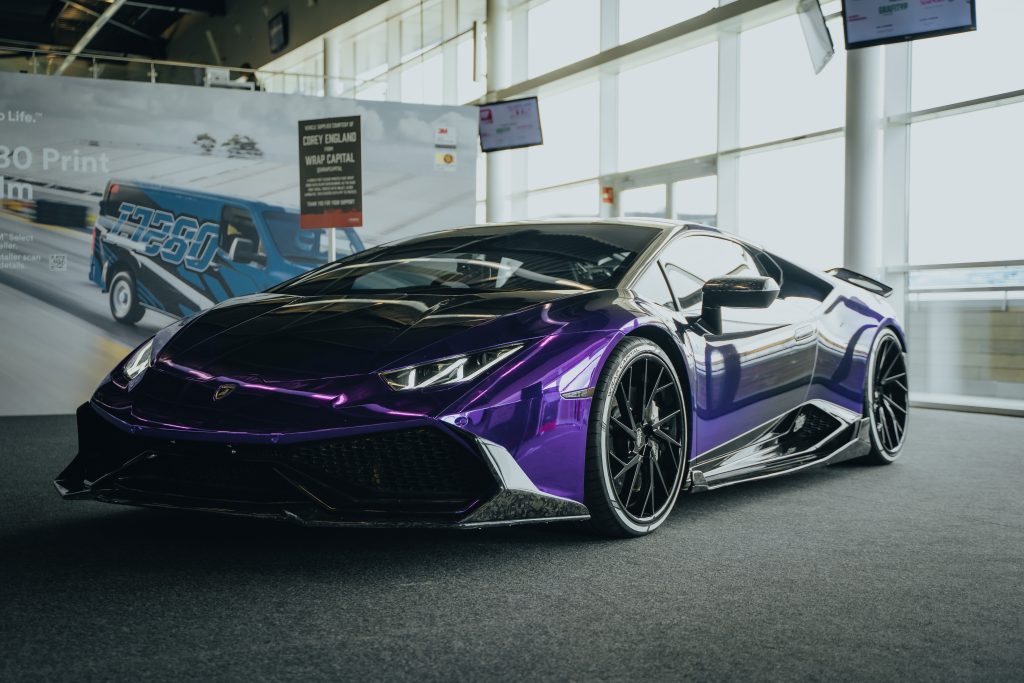 WrapFest 2024: Photo of purple Lambo-Huracan