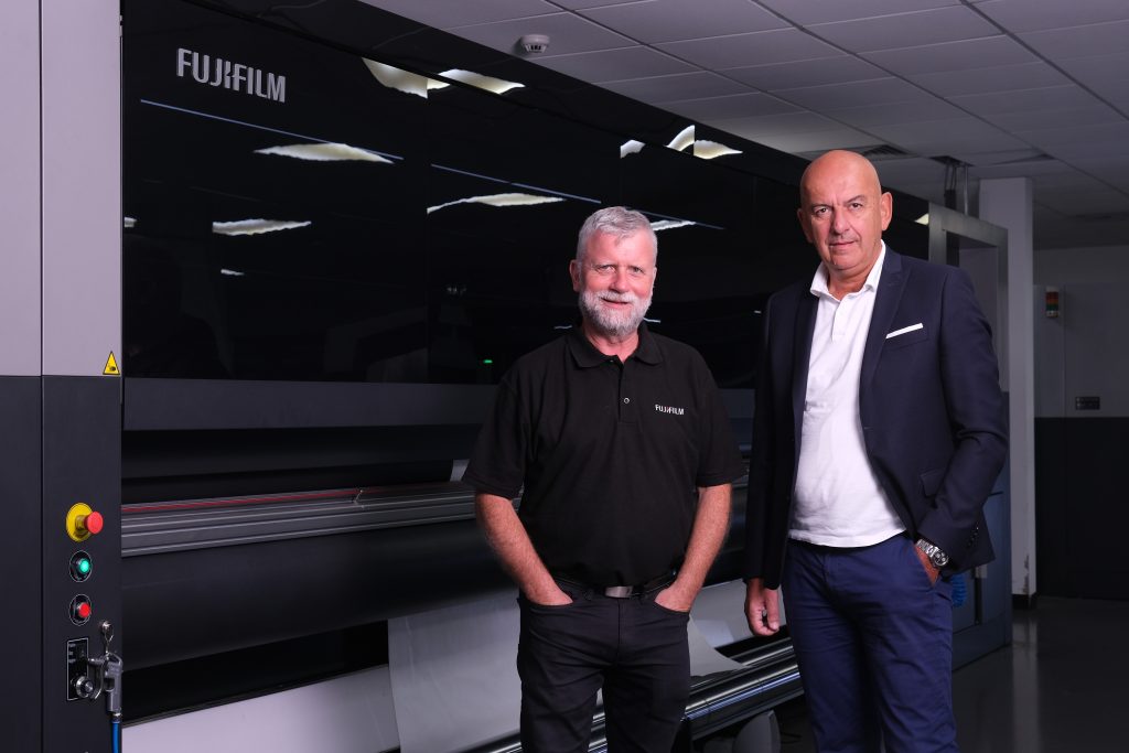 Colm Garvey, European Dealers Manager, Fujifilm Europe with Gianluca Airaghi, Wide Format Sales Support, Fujifilm Italy