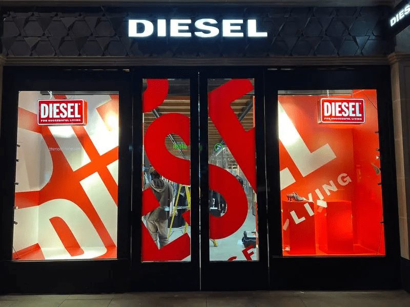 diesel jeans storefront