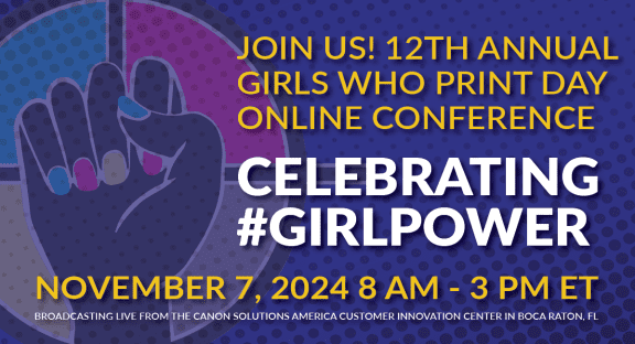 Girls who print day conference logo